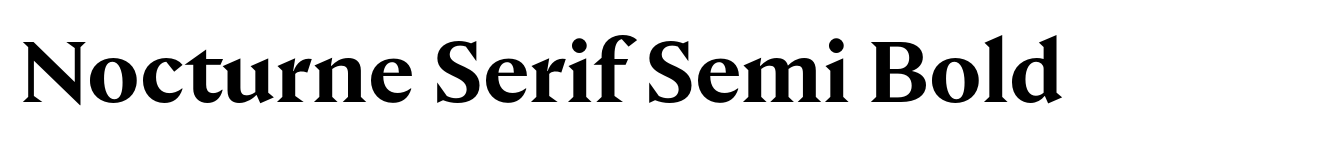 Nocturne Serif Semi Bold image